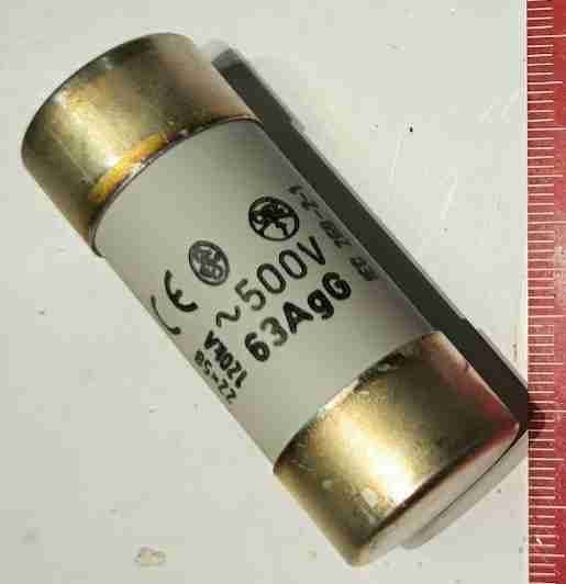 pojistka PV22 63A, 22x58 OEZ