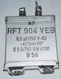 C RFT904VEB 0,5uF 250V pájený