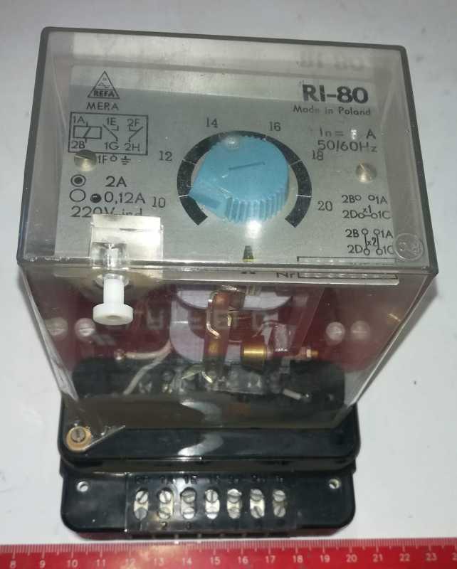 nadproudové relé RI-80 220V 50/60Hz MERA .. cena na dotaz / price on request