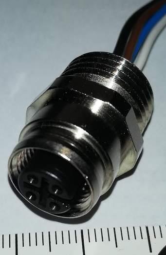 konektor zápustný RKFM 4/0,5 M - Socket M12 4 PIN female A code-DeviceNet / CANopen cables 50cm