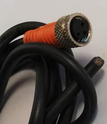 RKMV3-1 - SENSOR CORD, 3P, M8 PLUG-FREE END, 1M, použitý / used