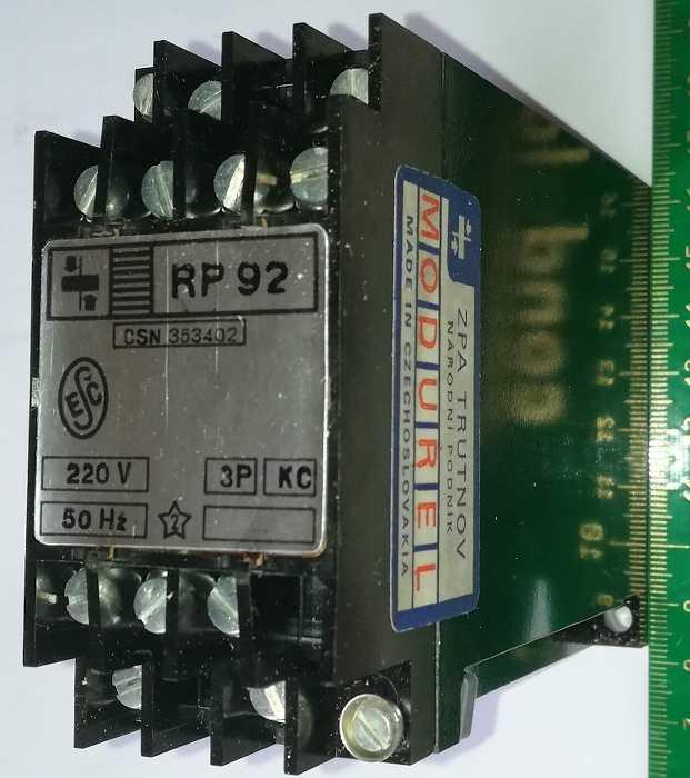 RP92 KC - 220V 50Hz 3P, porušena plomba, starší (001)   .. cena na dotaz / price on request