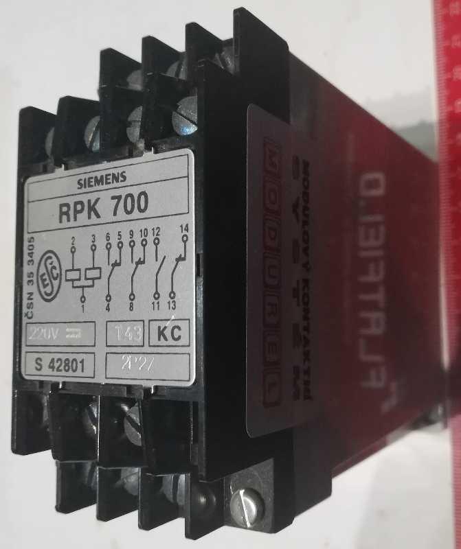 paměťové relé RPK700KC - 220Vss 2P2Z z demontáže   .. cena na dotaz / price on request