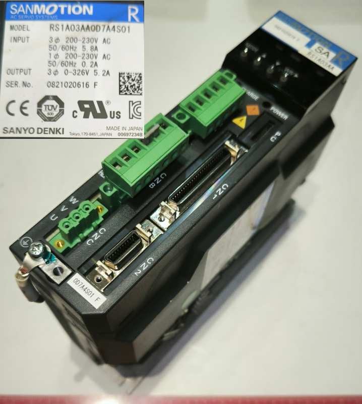 SERVOAMPLIFIER RS1A03AA - RS1A03AA0D7A4S01  .. z demontáže .. použitý / used .. cena na dotaz / price on request