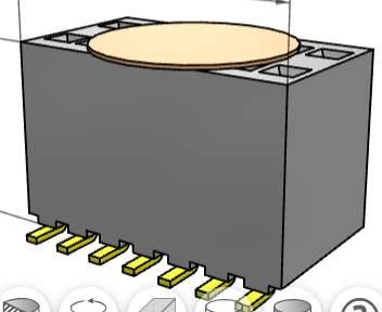 RSM-107-02-L-D-K-TR SAMTEC Surface-Mount Micro Socket, 0.050