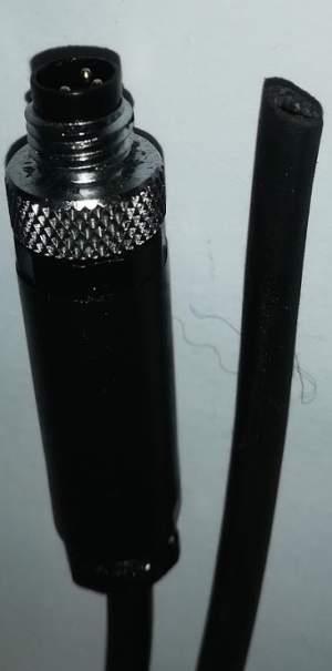 RSMCK3-0,45m - SENSOR CORD, 3P, M8 MALE-FREE END, 45cm, použitý / used