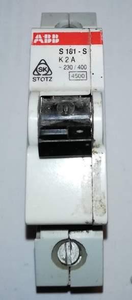 jistič ABB S181-S K2A