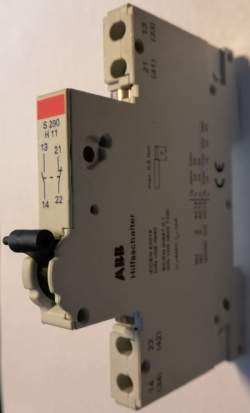 ABB S290-H11 AUX SW S290 1NO-1NC .. cena na dotaz / price on request