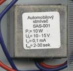SAS-001  - automobilový stmívač