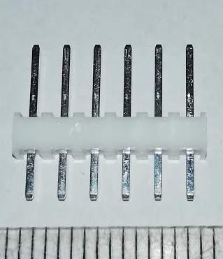 SB6P-HVQ-S(LF)(SN): 2.54mm 250 V 3 A Through Hole Header .. balení 50ks za 90Kč