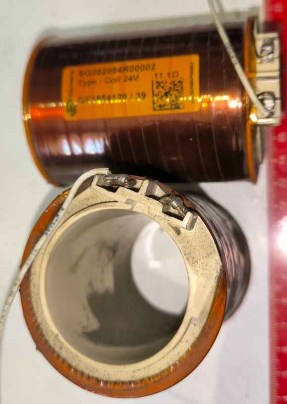 SG202084R00002 Sécheron Coil 24V , GE1854121/115 ,  11,1 ohm  .. použitý / used   .. cena na dotaz / price on request