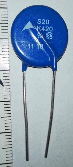 varistor SIOV S20K420 .. balení 10ks za 50Kč