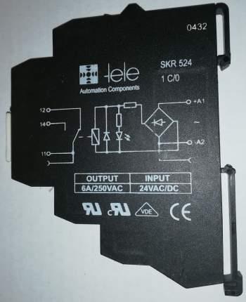 SKR524 - Ultratenké relé na lištu DIN pro 24 V AC .. cena na dotaz / price on request
