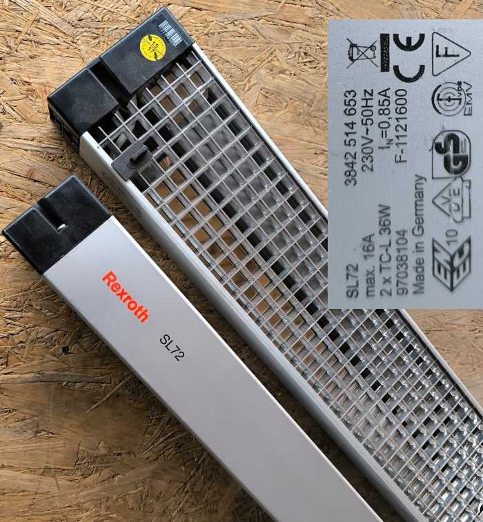 zařívkové světlo dle foto -REXROTH SL72 - 3842514653 .. netestováno, určeno na náhradní díly