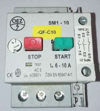 není skladem - OEZ SM1-10  spouštěč motoru