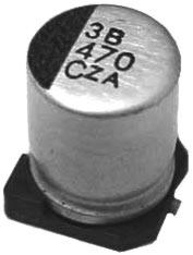 SMD C elyt 330uF 6,3V 8x6mm 20% ..  pásek 99ks za 50Kč