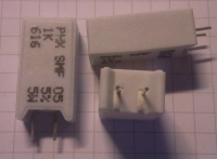 R drátový, tmelený 1k 5W 5%  .. balení 25ks za 90Kč