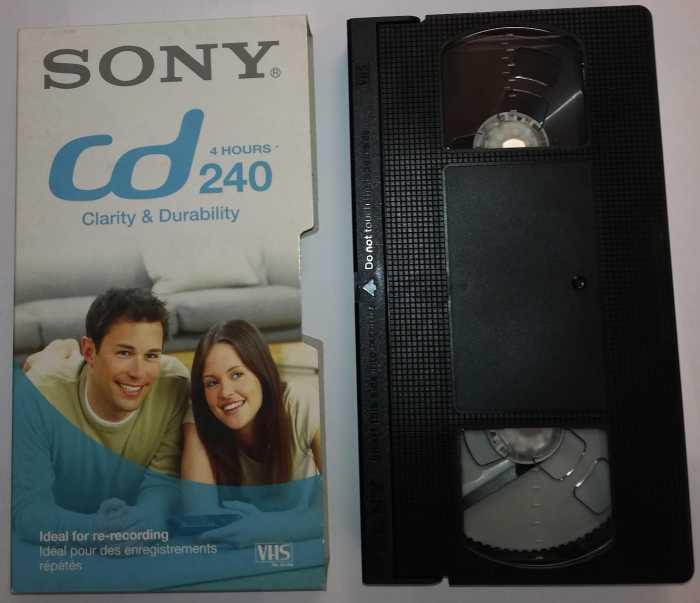 videokazeta VHS SONY E240CDF, použitá