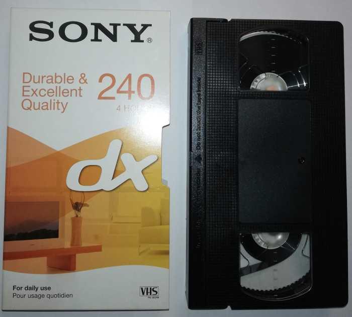 videokazeta VHS SONY E240DXH, použitá