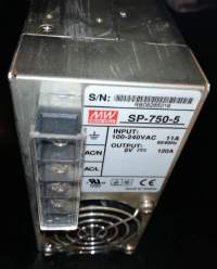 SP-750-5 - Mean Well - Spínaný síťový zdroj  5V/120A