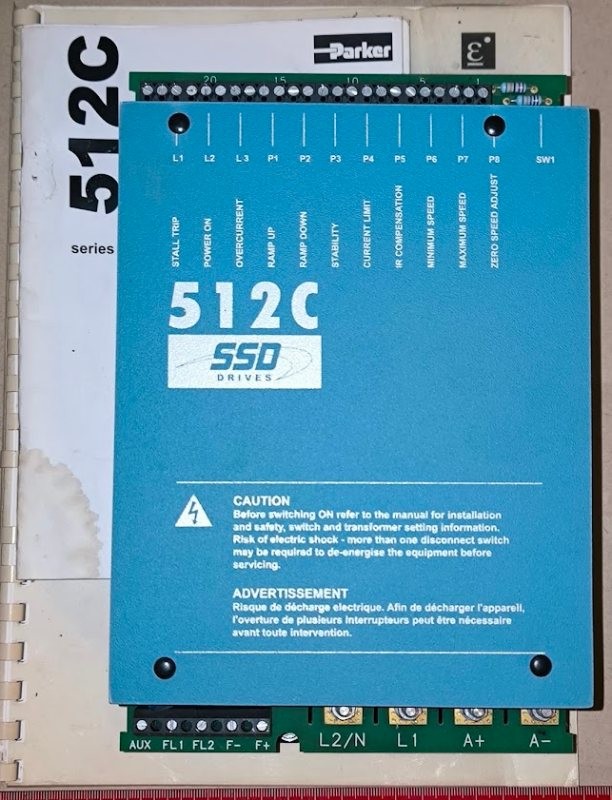 Průmyslový regulátor pohonu SSD / Eurotherm Drives 512C – DC motor .. cena na dotaz / price on request