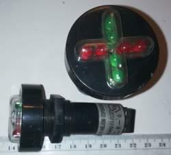 SUS-95-R/G 230Vss -  Signálka  Eleco zelená/ rudá, z demontáže