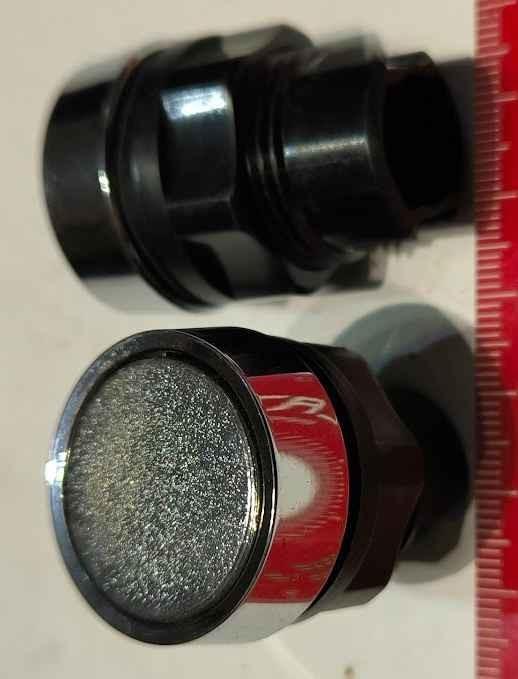 T10ABF - bezfunkční hlavice - záslepka, lesklá