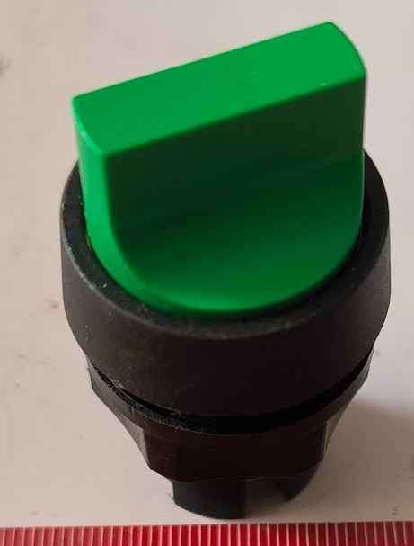 T10B ZE P - otočná hlavice 3 polohy - zelená