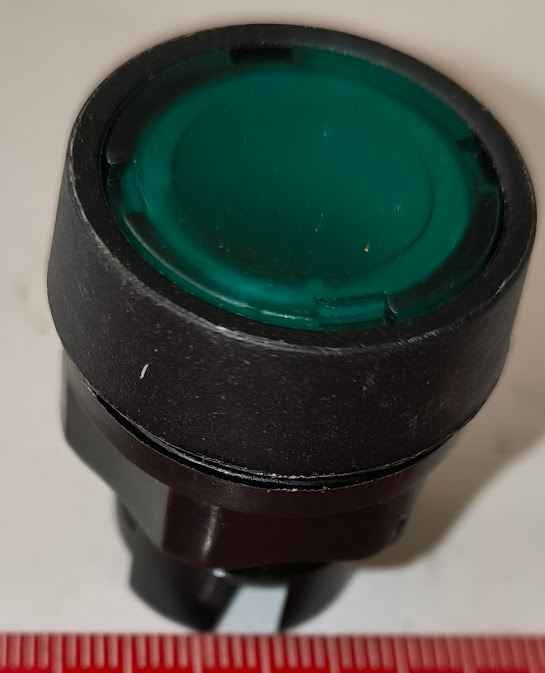 T10CZE P zelená, černý límec - spínací hlavice s prosvětlením