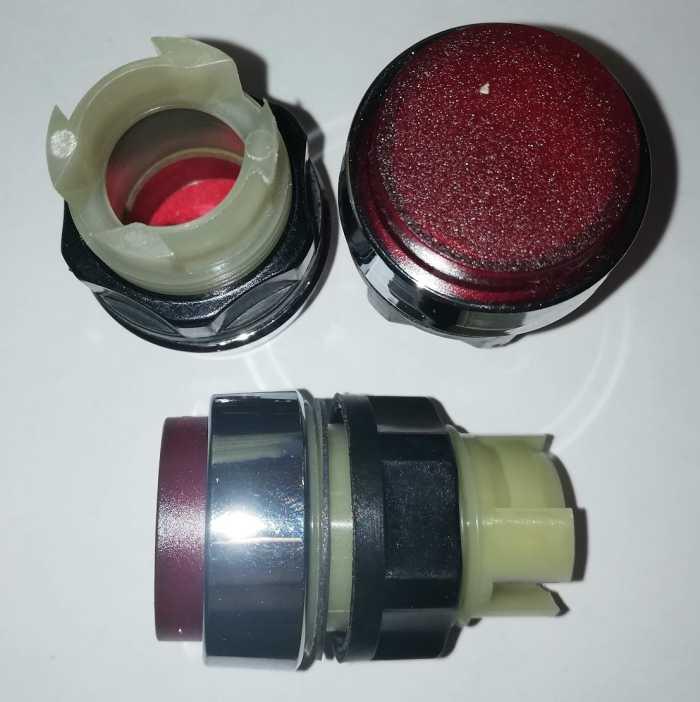 T10ERU - prosvětlovací hlavice rudá pro žárovku