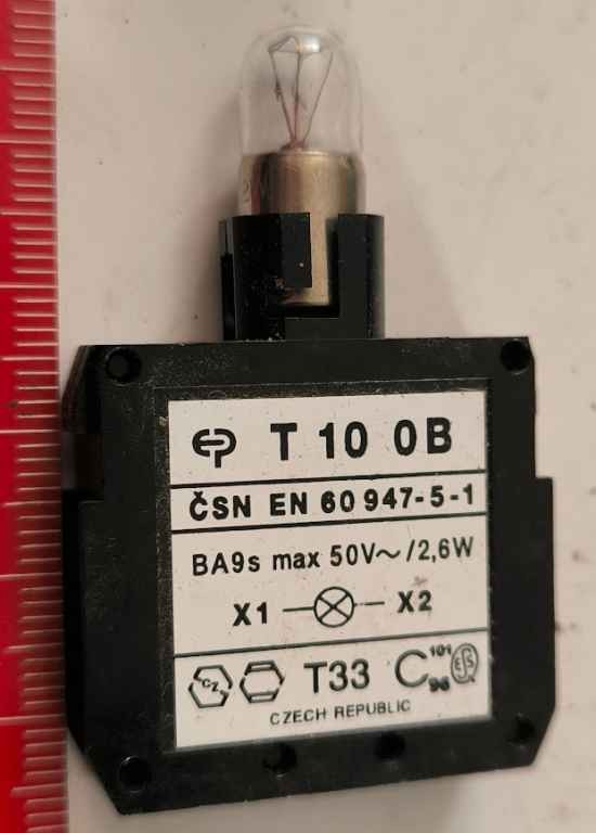 T10 0B 02 - držák žárovky + žárovka .. cena na dotaz / price on request