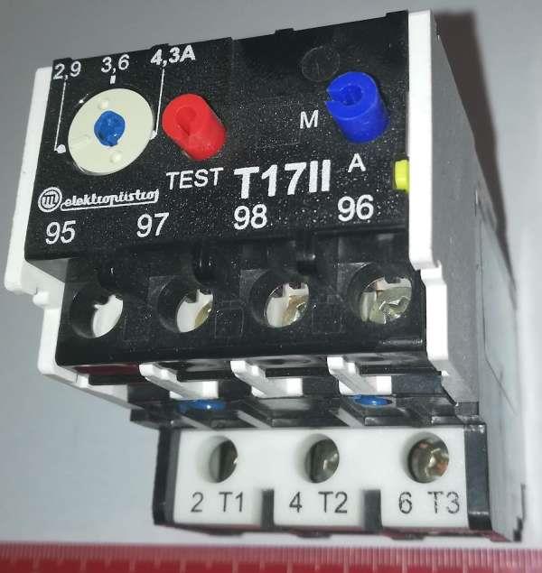 T17II tepelné nadproudové relé -  2,9 - 4,3A EPM .. cena na dotaz / price on request