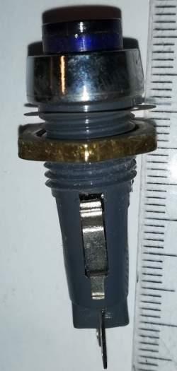 signální svítidlo T6e/12 se žárovkou T5,5 24V/0,05A - modrá