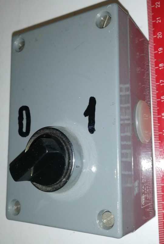 Ovládací skříň T6SES TR2 -černá spínací hlavice, spínací jednotka TZ111, bez trafa, starší