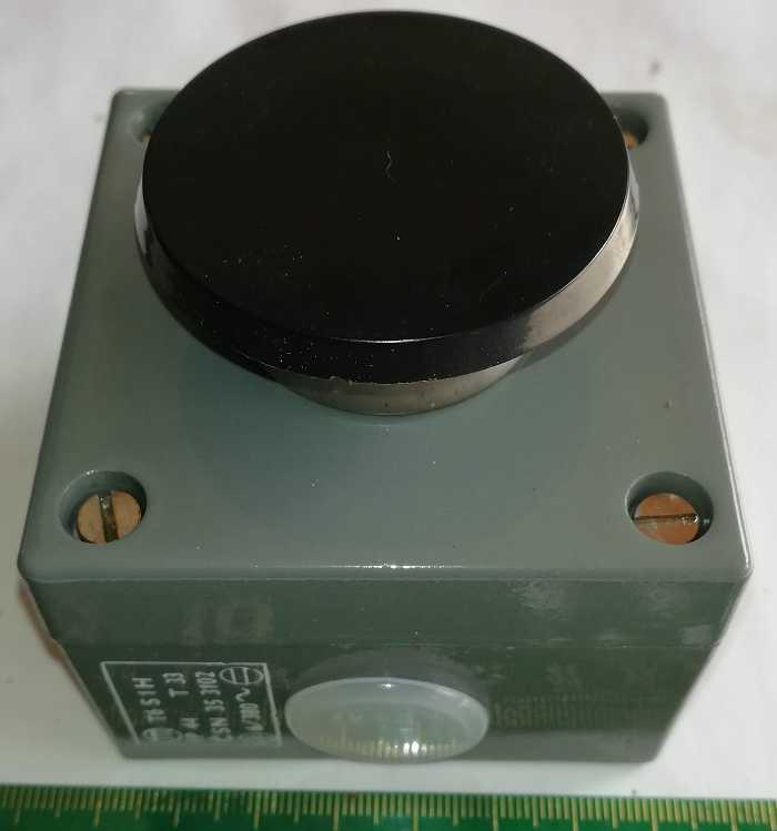 Ovládací skříň T6S1H IP44  .. černá hlavice, nové, včetně spínací jednotky T6Z111