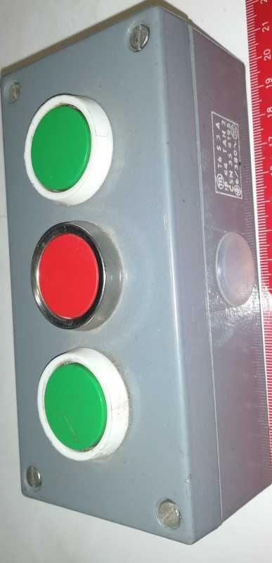 Ovládací skříň T6S3A  (zelená + červená+ zelená), včetně 3ks spín. jednotek T6Z111