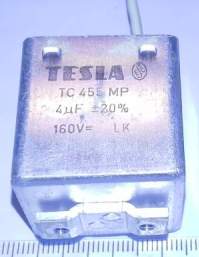 TC455MP  - 4uF/160V +-20%, pájené