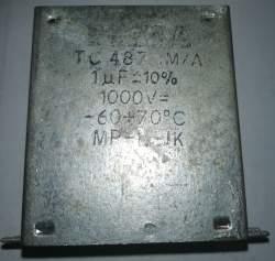 TC487 1M/A 1uF 10% 1000V TESLA