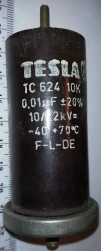 není skladem - TC624 10k .. 0,01uF 10/22kV TESLA  .. cena na dotaz / price on request
