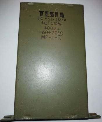 TC661MP - 4uF 10% 400V TESLA  .. cena na dotaz / price on request