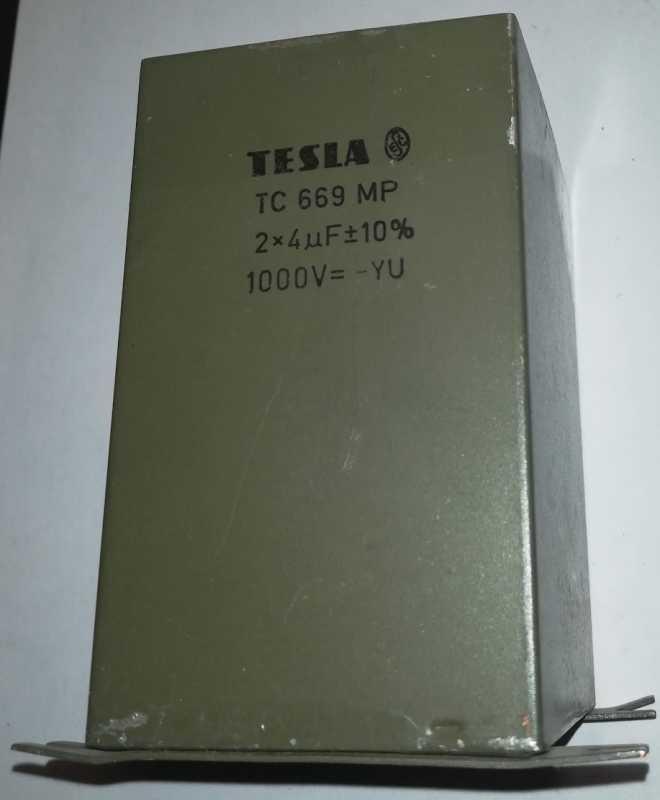 TC669 -  2x4uF/1000V 10%  TESLA