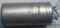 není skladem - TC937 - 2000uF 50V, starší, pájený