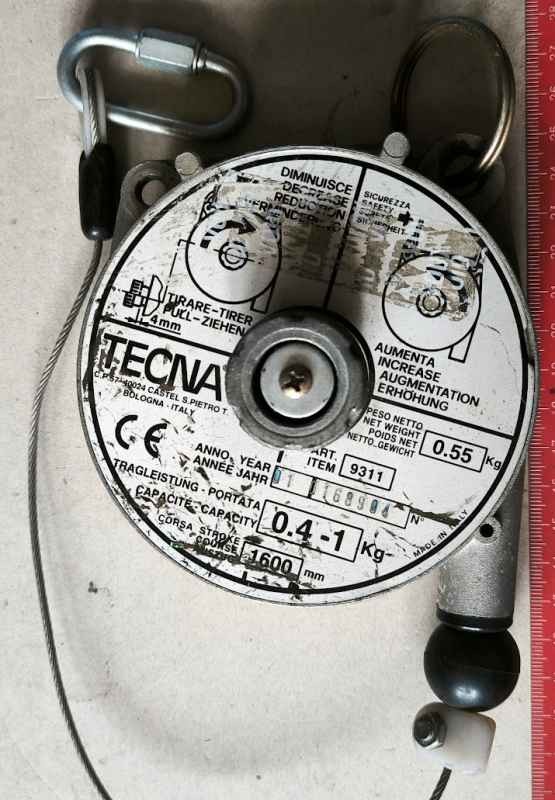 TECNA-9311 - pružinový balancér 0,4-1kg, použitý, funkční