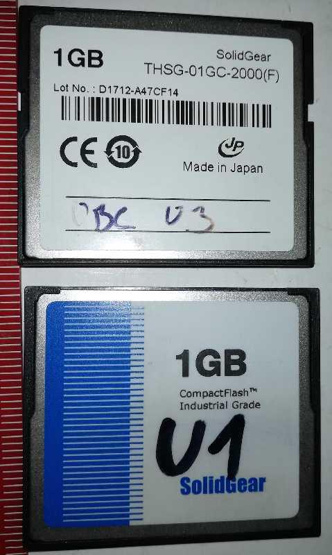 THSG-01GC-2000(F) - Compact Flash 1GB ,  .. použitý / used