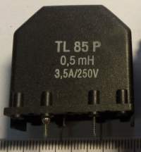 TL85P - tlumivka 0,5mH 3,5A/250V