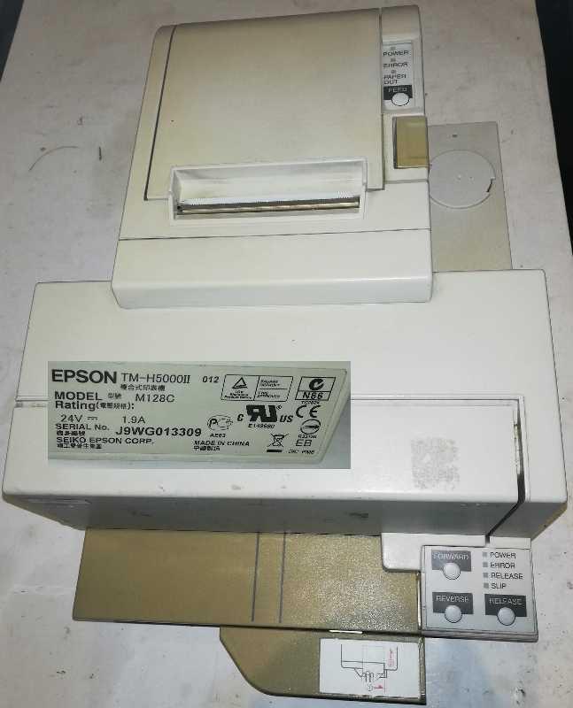 pokladní tiskárna EPSON TM-H5000II .. včetně napájecího zdroje  .. použitý / used   .. cena na dotaz / price on request