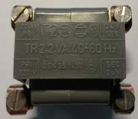 TR2-2VA, šedý, starší .. trafo 220/24V 2VA 40-60Hz .. dle foto (005)