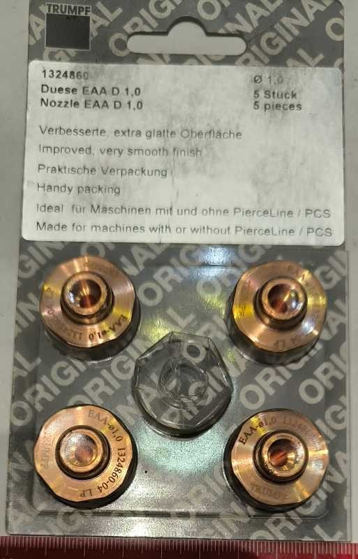 TRUMPF 1324860 - Standart nozzle 1,0mm /M12/EAA   .. balení 4ks za 395Kč