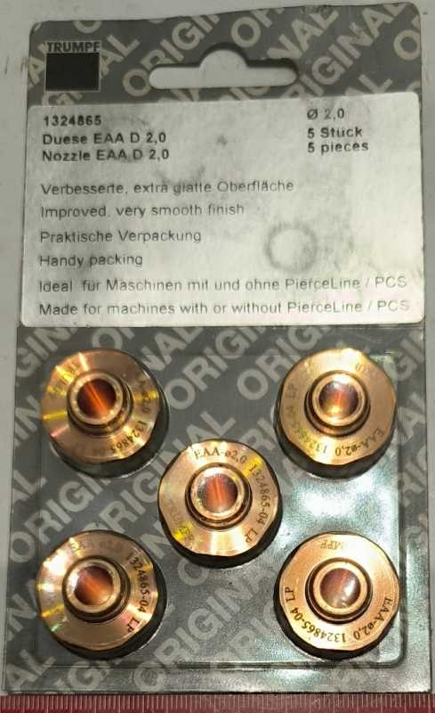 1324865 -Nozzle 2,0mm for Trumpf(R)   .. balení 5ks za 495Kč