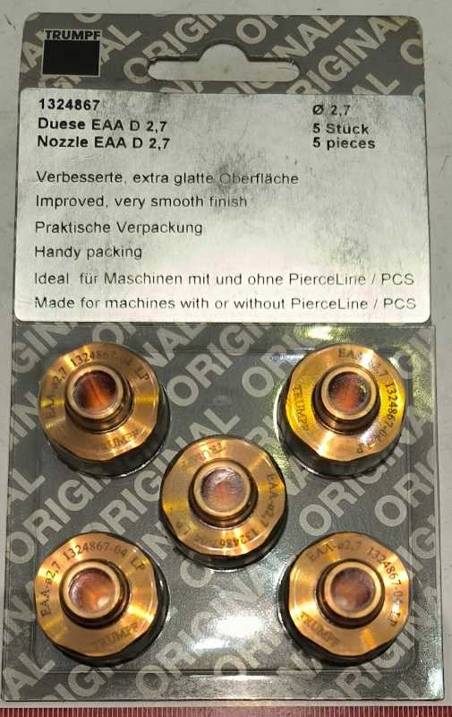 1324867 -Nozzle 2,7mm for Trumpf(R)   .. balení 5ks za 495Kč